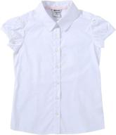 👚 bienzoe girls' oxford sleeve school uniform: stylish tops, tees & blouses logo