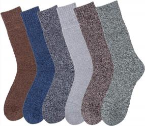 img 3 attached to Warm Winter Thermal Socks For Men: Loritta Mens Wool Socks
