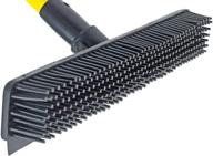 🧹 rubber broom head for sweeping - sweepa rubber broom attachment (pole not included) with bonus item logo