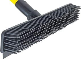 img 1 attached to 🧹 Rubber Broom Head for Sweeping - Sweepa Rubber Broom Attachment (Pole Not Included) with Bonus Item
