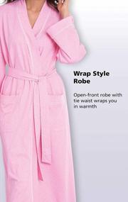 img 2 attached to Soft & Cozy 100% Cotton Long Bathrobes For Women - PajamaGram Womens Robe