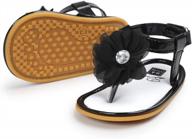 летние детские сандалии для девочек - обувь first walker с резиновой подошвой для улицы и одежды - от cosankim логотип