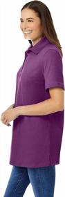 img 1 attached to Woman Within Women'S Plus Size Perfect Short-Sleeve Polo Shirt