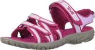 ๐ teva girls sandal - silver magenta athletic girls' shoes logo