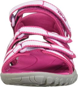 img 3 attached to 👟 Teva Girls Sandal - Silver Magenta Athletic Girls' Shoes