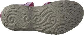 img 1 attached to 👟 Teva Girls Sandal - Silver Magenta Athletic Girls' Shoes