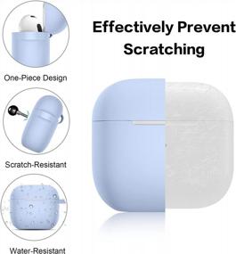 img 1 attached to Protect And Style Your AirPods 3 With Hamile'S Cute Silicone Case Cover And Keychain Accessory In Lilac