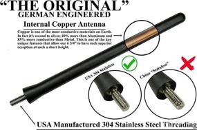 img 3 attached to 🔍 AntennaMastsRus: German Engineered 6 3/4 Inch Short Rubber Antenna for Can-Am Spyder ST - RT - RTS (2010-2015) - Premium Reception, Internal Copper Coil