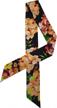 make a statement with docila's elegant floral neckerchief - perfect as a skinny scarf or handbag accessory logo
