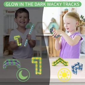 img 2 attached to Ganowo 24PCS Wacky Tracks Fidget Toy， Links Snap And Click -Party Favors For Kids 3 4 8 12 ,Goody Bag Stuffers,School ,Prize For Kids Snake Cube Puzzles