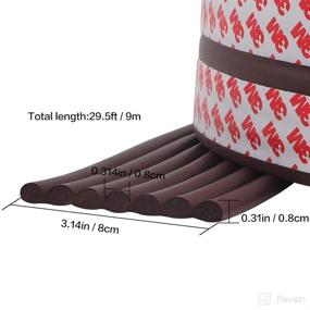 img 3 attached to 👶 Premium Baby Proofing Edge Guards: 29.5ft Edge Protectors with 3M Pre-Taped Baby Proof Padding - Perfect for Tables, Desks, and Fireplaces (Coffee)