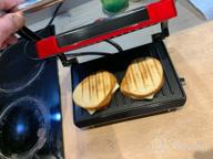 img 1 attached to Sandwich maker Kitfort KT-1609 Panini Maker, red review by Jnis Bukovskis ᠌