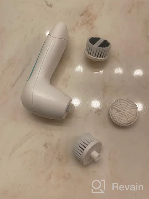img 1 attached to Gently Exfoliate & Deeply Scrub Your Face With CLSEVXY'S Waterproof Facial Cleansing Spin Brush Set! review by Jerrica Colbert