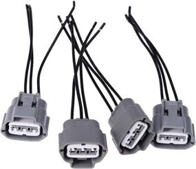 img 3 attached to 🔌 Ignition Coil Pack Wiring Harness Connector Kit for Nissan Altima Sentra - Set of 4