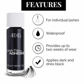 img 2 attached to Dark Ardell LashTite Adhesive For Individual Lashes, 0.125 Oz