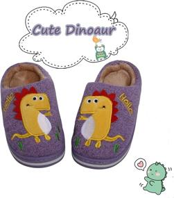 img 3 attached to Yinbwol Slippers Dinosaur Non Slip Numeric_12 Boys' Shoes at Slippers