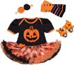 4-pack halloween costume tutu dress set for baby girls | chiximaxu maxu bodysuits logo