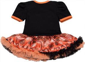 img 3 attached to Набор из 4 платьев-пачек для Хэллоуина для маленьких девочек | Боди Chiximaxu Maxu