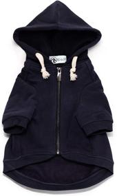 img 4 attached to 🐾 Ellie Dog Wear Navy Blue Adventure Zip Up Dog Hoodie with Pockets & Adjustable Drawstring Hood - Sizes XXS to XL - Comfortable & Versatile Premium Dog Hoodies