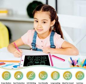 img 3 attached to JefDiee LCD Writing Tablet: Interactive Electronic Learning Toy For Kids And Toddlers