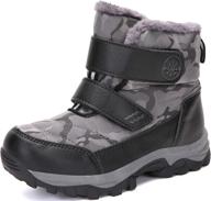 ubfen winter outdoor resistant weather boys' shoes : outdoor логотип