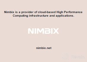 img 1 attached to Nimbix Platform review by Justin Jeppi