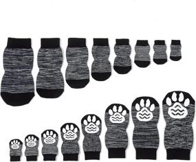 img 2 attached to Harfkoko Pet Heroic Anti-Slip Knit Dog Socks & Cat Socks: Paw Protector for Indoor Wear - Ideal for Small, Medium, & Large Dogs and Cats