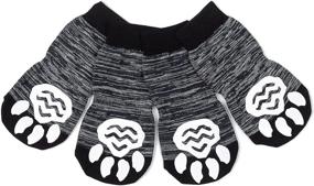 img 4 attached to Harfkoko Pet Heroic Anti-Slip Knit Dog Socks & Cat Socks: Paw Protector for Indoor Wear - Ideal for Small, Medium, & Large Dogs and Cats