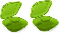 🍏 preserve preserve2go - reusable takeout food storage containers, 9x9x3 inches, apple green логотип