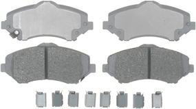 img 1 attached to 14D1273CH ACDelco Advantage Ceramic 🔧 Front Disc Brake Pad Set with Hardware