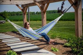 img 1 attached to Relax In Style With Vivere'S Oasis Brazilian Double Hammock