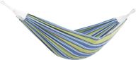 relax in style with vivere's oasis brazilian double hammock logo