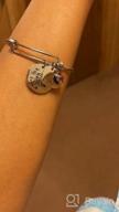 img 1 attached to 👭 Raysunfook Birthstone Charm Bracelet - Sisters By Heart, Not By Blood - Friendship Gift, I Love You Sister Cuff - Friend Jewelry review by Michael Bryan