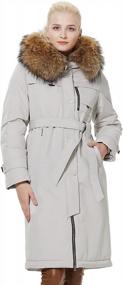 img 4 attached to Women'S Warm Winter Puffer Coat With Fur Hood By ICEbear - Zip-Up Snow Jacket