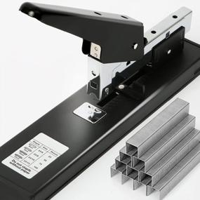 img 3 attached to Effortlessly Staple Up To 100 Sheets With Our Heavy Duty High-Capacity Desk Stapler