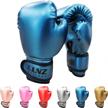 4-8oz kids boxing gloves for boys & girls | luniquz youth punching bag sparring gear logo