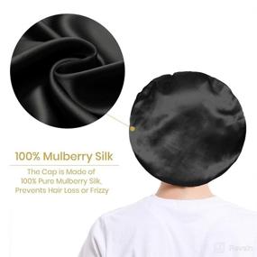 img 3 attached to 🎀 Mommesilk Premium Elastic Sleeping Bonnet: Ultimate Personal Care in Bath & Bathing Accessories