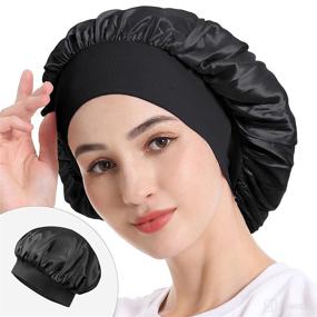 img 4 attached to 🎀 Mommesilk Premium Elastic Sleeping Bonnet: Ultimate Personal Care in Bath & Bathing Accessories