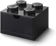 lego desk drawer 4 black logo