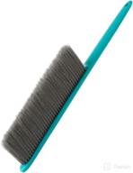 dusting brush: versatile hand duster for household and car cleaning with soft bristle, never fall out, unbreakable comfort handle - green logo