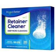 🦷 project better: retainer and denture cleaning tablets (36 counts) for optimal dental appliance and mouth guard care logo