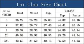 img 1 attached to Uni Clau Womens Fall Rib-Knit Long Sleeve Pullover Sweater Top Drawstring Long Pants Set Two Piece Outfits Workout Tracksuit