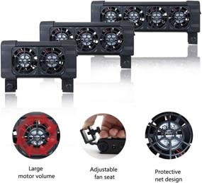 img 1 attached to 🐠 NTRA FS 602 Aquarium Cooling Fan: Adjustable 2 3 4 Heads, Quiet Cold Wind, Durable Mini Temperature Control - Ideal Fish Tank Supplies for Saving Power, Fresh Marine