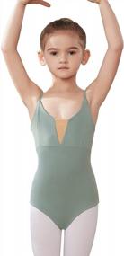 img 4 attached to Y-06-1 HIPPOSEUS Girls' Classics V Neck Camisole Leotard: Perfect For Ballet Dancing!