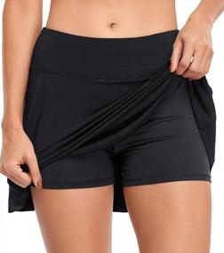 img 2 attached to Women'S Elastic Athletic Golf Skorts With Pockets - Fulbelle Tennis Skirts
