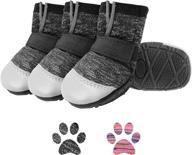 🐾 scenereal dog boots: breathable waterproof shoes with reflective, 4 pcs soft paw protectors for hot pavement, puppy summer, hardwood floors, winter hiking, outdoor and indoor логотип