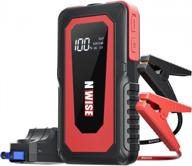 jump-start your car with ease: portable 2000a battery booster for gas and diesel engines, 20000mah power pack, usb quick charge 3.0, and led light logo