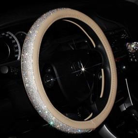 img 4 attached to Daydayholiday Steering Wheel Cover Accessories Interior Accessories