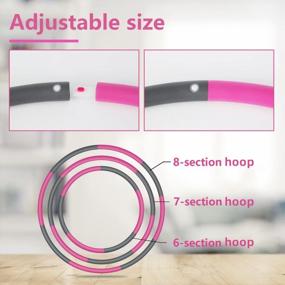 img 3 attached to Get Fit With EnterSports Weighted Hoop: Detachable Design For Customizable Workout And Tape Measure Included