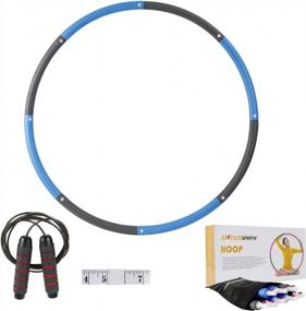 img 4 attached to Get Fit With EnterSports Weighted Hoop: Detachable Design For Customizable Workout And Tape Measure Included
